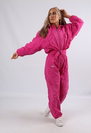 VINTAGE SKILA FULL SKI SUIT SNOW SPORTS UK 10 - 12 S M (JJ1M