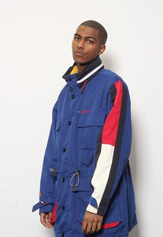 VINTAGE TOMMY HILFIGER WATERSTOP JACKET BLUE
