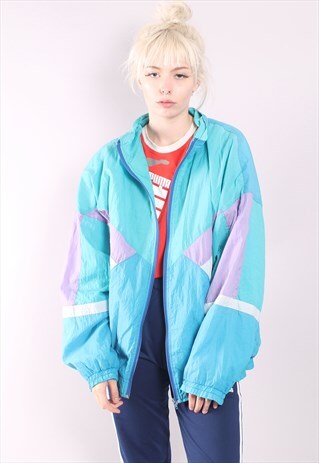 VINTAGE 80'S SHELL JACKET BLUE