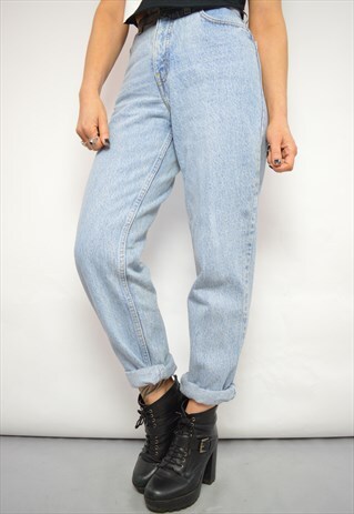 90S LEVI'S 971 SILVER TAB DEADSTOCK MEDIUM BLUE WASH JEANS