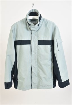 Vintage 90s windbreaker Harrington jacket in grey