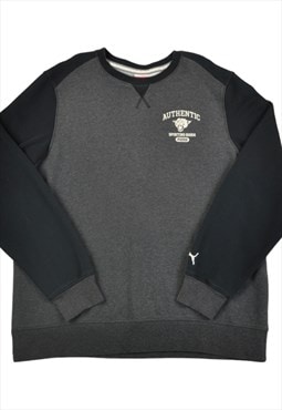 Vintage Puma Crew Neck Sweatshirt Grey XL