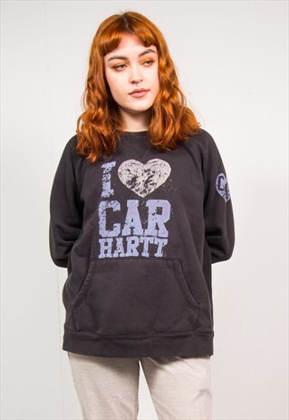 VINTAGE 90'S CARHARTT BLACK SWEATSHIRT