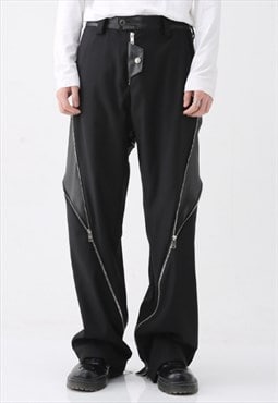 Men's statement zip trousers S VOL.1