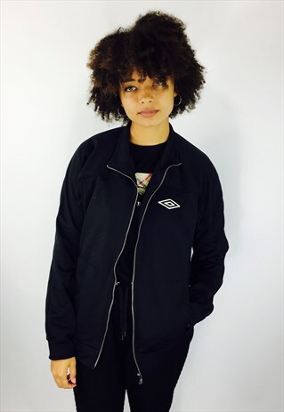 UMBRO 90S BLACK TRACK JACKET