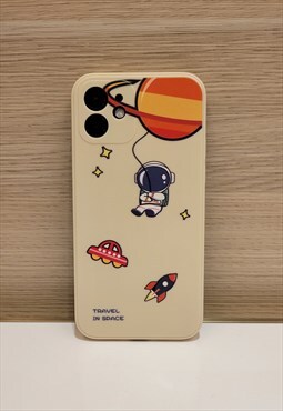 Spaceman Pattern iPhone 12 Case