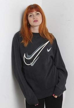 Vintage Nike Big Logo Sweatshirt Black