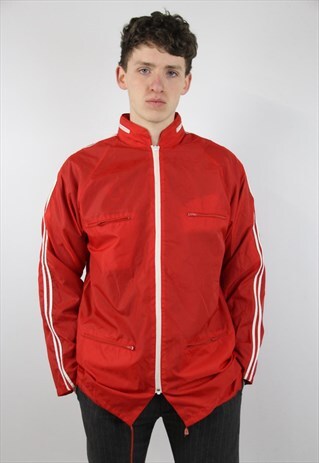VINTAGE RED RAIN JACKET