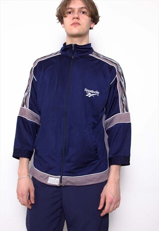 VINTAGE 90S REEBOK LOGO SLEEVES JACKET ID:1476