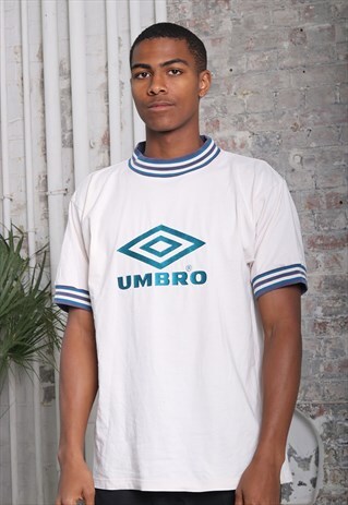 VINTAGE UMBRO BIG LOGO T-SHIRT WHITE
