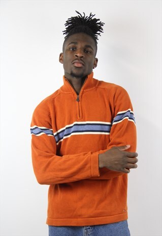 VINTAGE TOMMY HILFIGER 1/4 ZIP UP JUMPER
