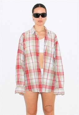 Vintage 90s classic plaid shirt in multi color