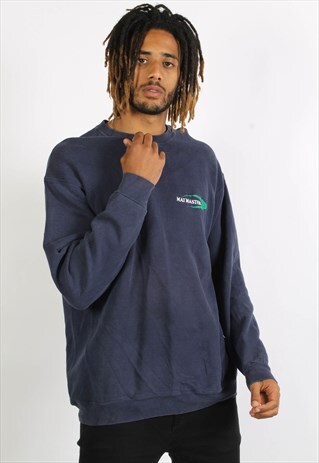 VINTAGE 90'S OVERSIZE BASICS SWEATSHIRT BLUE