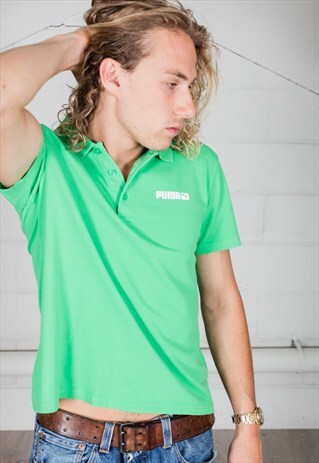 VINTAGE PUMA LOGO UNISEX POLO SHIRT