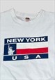 NYC  White t-shirt  Screen printed design 