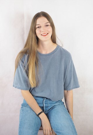 VINTAGE BLUE JEAN OVER DYE T-SHIRT
