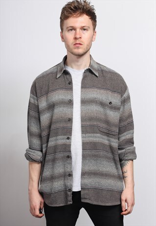 VINTAGE AZTEC PATTERNED SHIRT