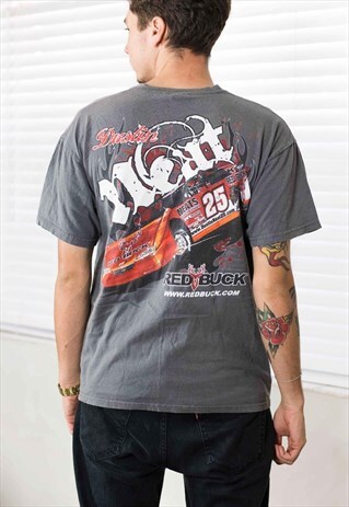 VINTAGE DUSTIN NEAT RACING T-SHIRT LOGO 90S X 7.7