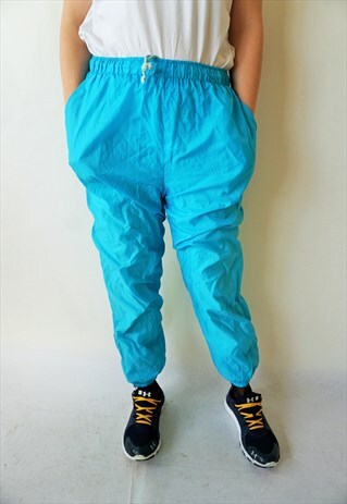 VINTAGE PARACHUTE JOGGERS PANTS TROUSERS SWEATPANTS IN PINK