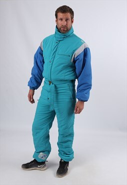 Vintage ETIREL Full Ski Suit Sports TALL UK S / M 38" (EBB)