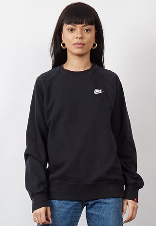 VINTAGE 90'S NIKE CLASSIC BLACK SWEATSHIRT