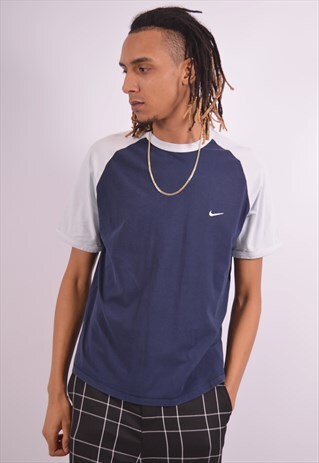 VINTAGE NIKE T-SHIRT TOP NAVY BLUE