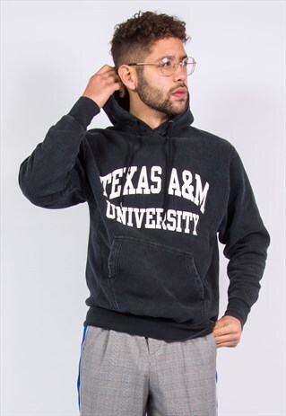 VINTAGE HOODED SWEATSHIRT TEXAS A&M UNIVERSITY HOODIE