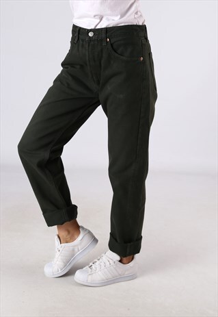 501'S LEVIS DENIM JEANS COLOURED HIGH WAISTED UK 12 (K9DB)