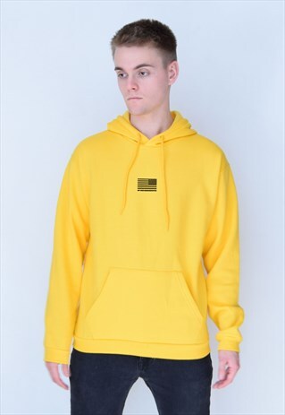 YELLOW AMERICAN FLAG HOODIE