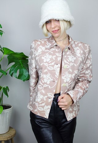 VINTAGE FLORAL PRINT BLAZER