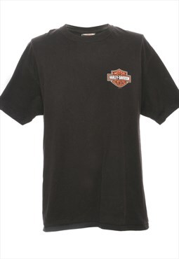 Vintage Harley Davidson Printed T-shirt - L