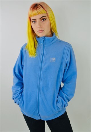 VINTAGE BLUE TEDDY FLEECE JACKET