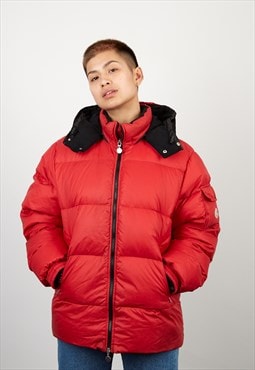 Vintage Moncler Puffer Coat in Red