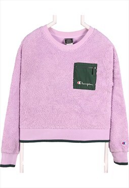 Vintage 90's Champion Fleece Jumper Crewneck Spellout Logo