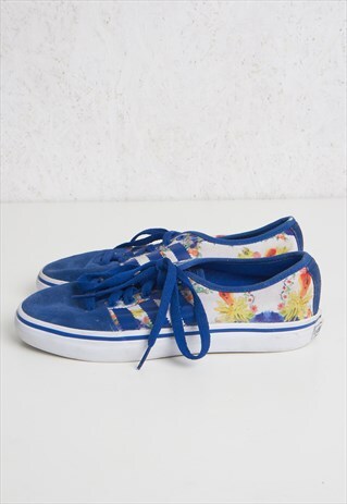 VINTAGE BLUE ADIDAS SUEDE TEXTILE TRAINERS