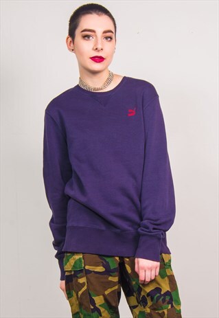 PUMA VINTAGE 90'S PURPLE LONG SLEEVE SWEATSHIRT