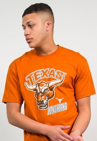 TEXAS LONGHORNS ORANGE USA T-SHIRT