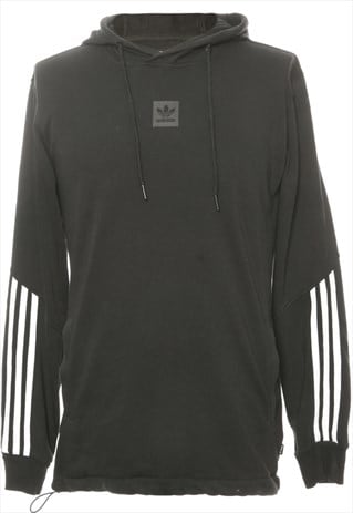 VINTAGE ADIDAS PRINTED HOODIE - XS