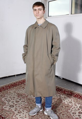 VINTAGE AQUASCUTUM ARMY GREEN RAIN COAT