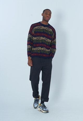 VINTAGE DHAGA KNITTED JUMPER