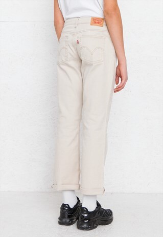 VINTAGE BEIGE LEVI'S DENIM JEANS