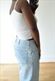 Y2K THIN STRAP CAMI VEST TOP WHITE IN CHECK PRINT