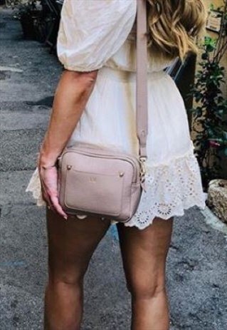 PERSONALISED BELLA LEATHER CROSS BODY BAG