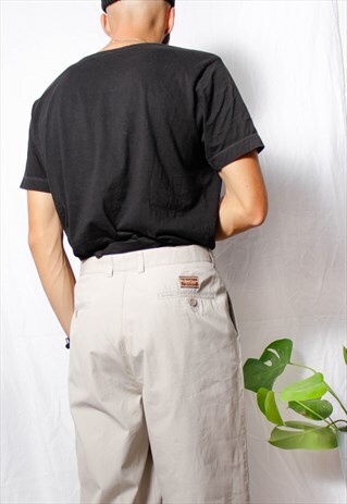80S VINTAGE 90S GRUNGE MARLBORO CLASSICS BEIGE CHINO PANTS