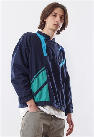 90S VINTAGE MEN ADIDAS ORIGINALS WINDBREAKER PULLOVER JACKET