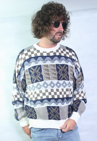 VINTAGE KNIT JUMPER OVERSIZED KNIT