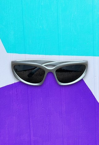 Silver Streetwear Chunky Y2K Inspired Sunglasses 