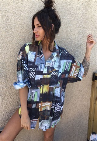 OVERSIZED RETRO 90S 80S VINTAGE UNISEX FESTIVAL SHIRT