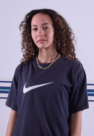 FADED BLACK/NAVY NIKE SWOOSH T-SHIRT