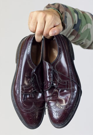 VINTAGE ALLEN EDMONDS BROWN DRESS SHOES